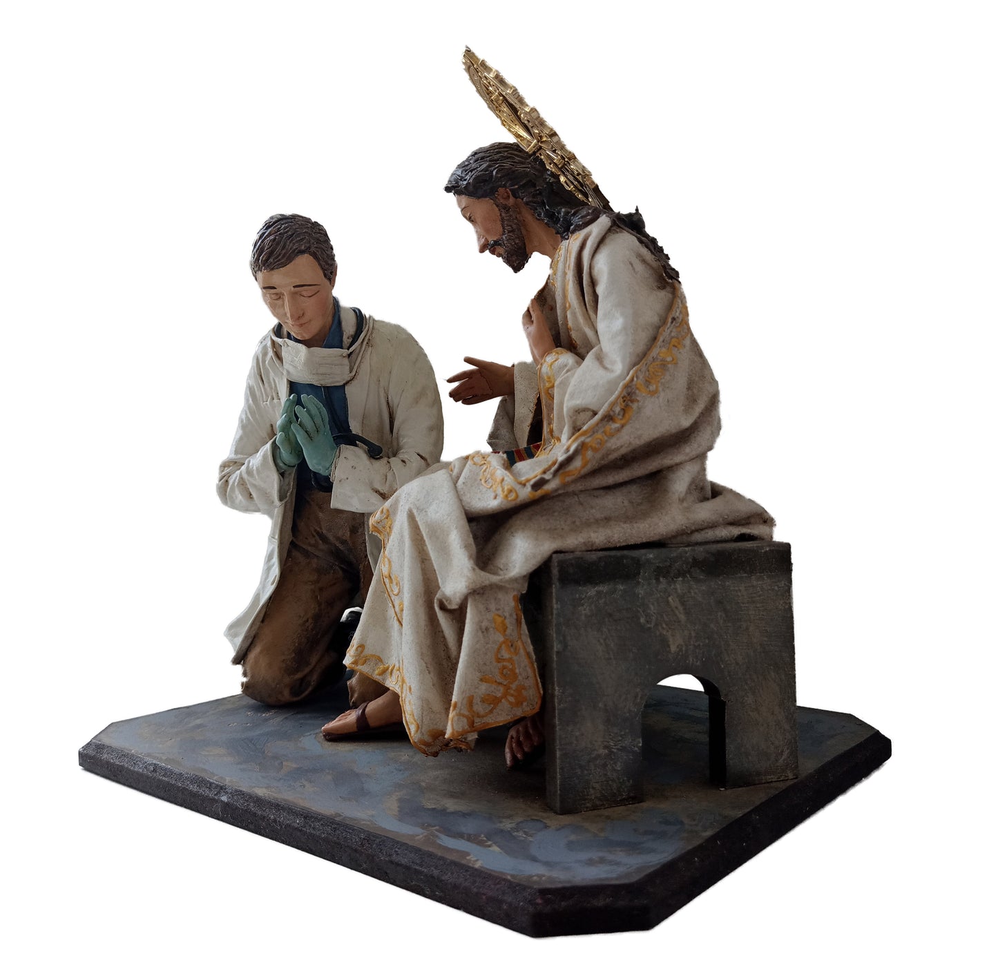 Dr and Jesus - doctor - handmade - kmnk deco