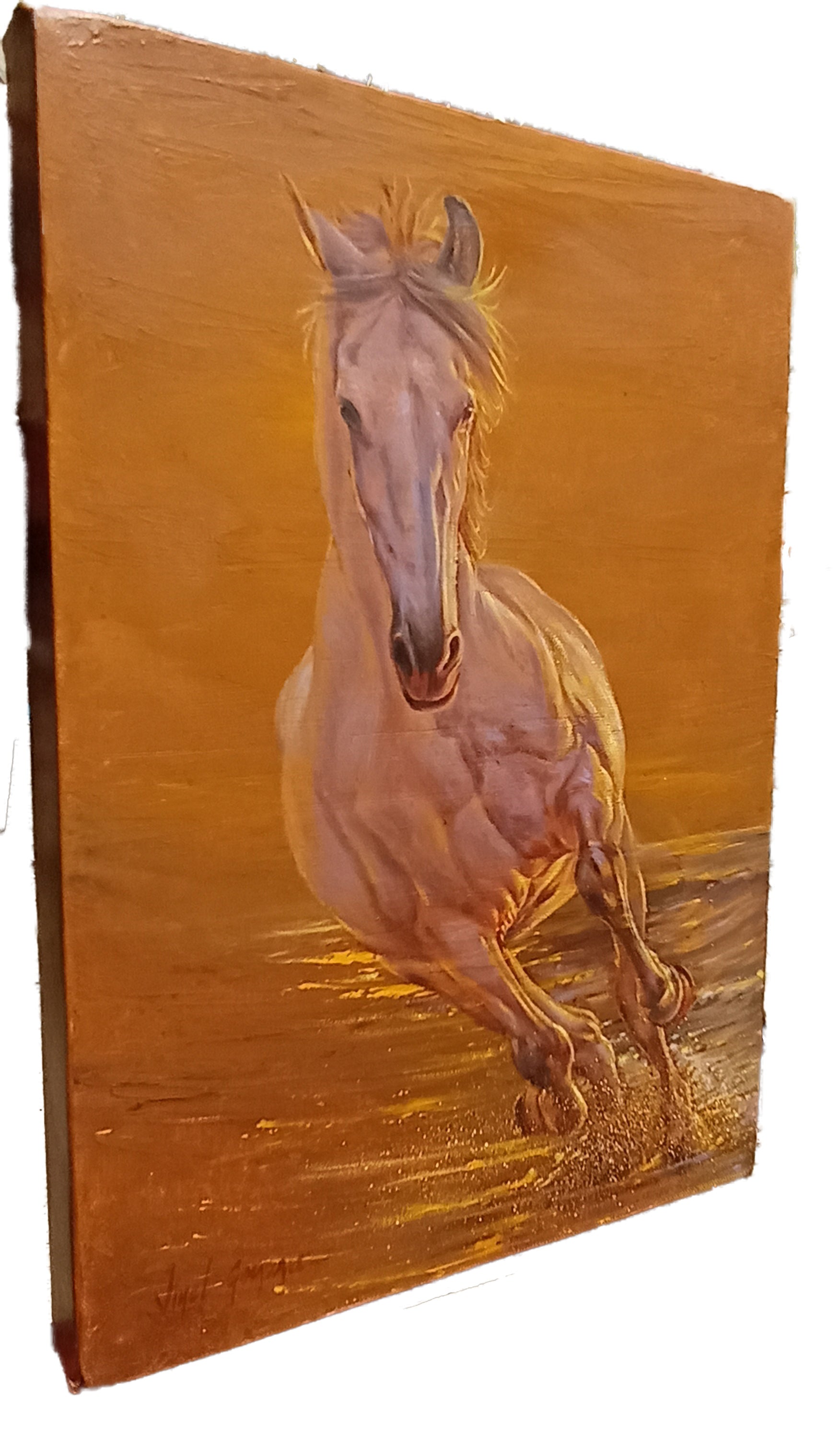 Painting - Horse Happiness - Side view - Canvas - decoration - kmnk deco