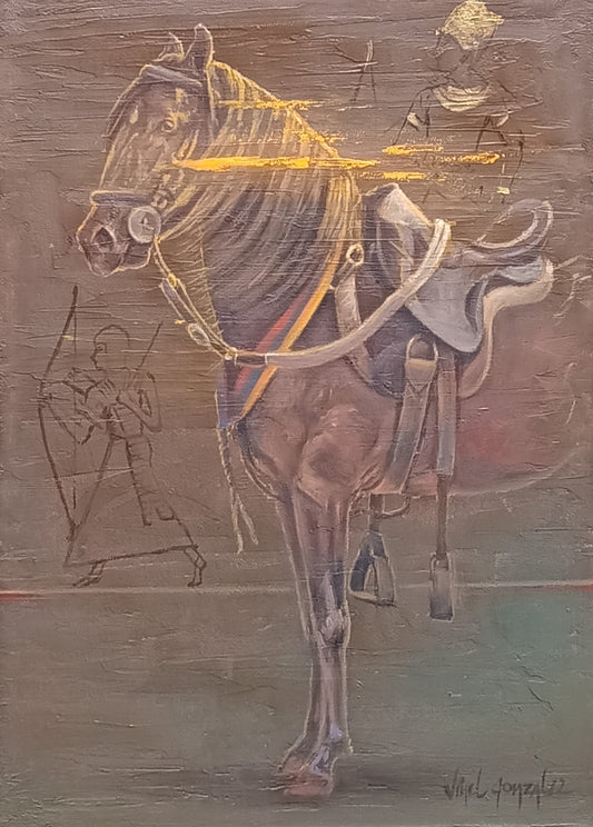 Pharaohs - horse - Canvas - wall decoration - kmnk deco