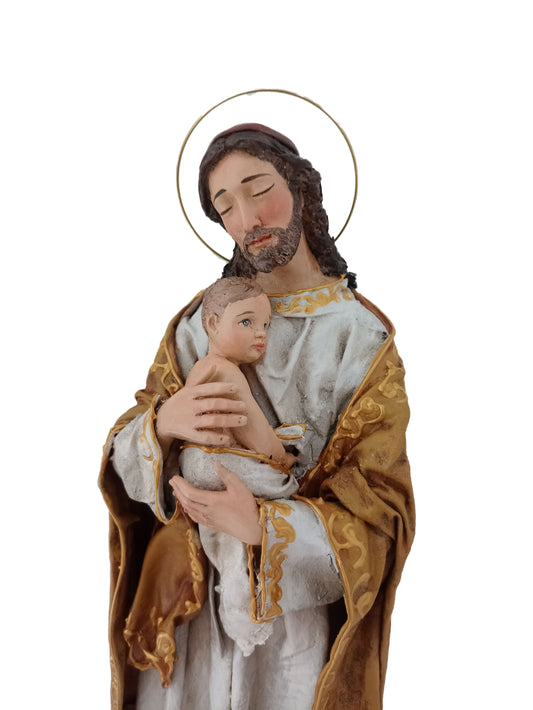 Handamde - St Joseph and Baby Jesus - kmnk deco