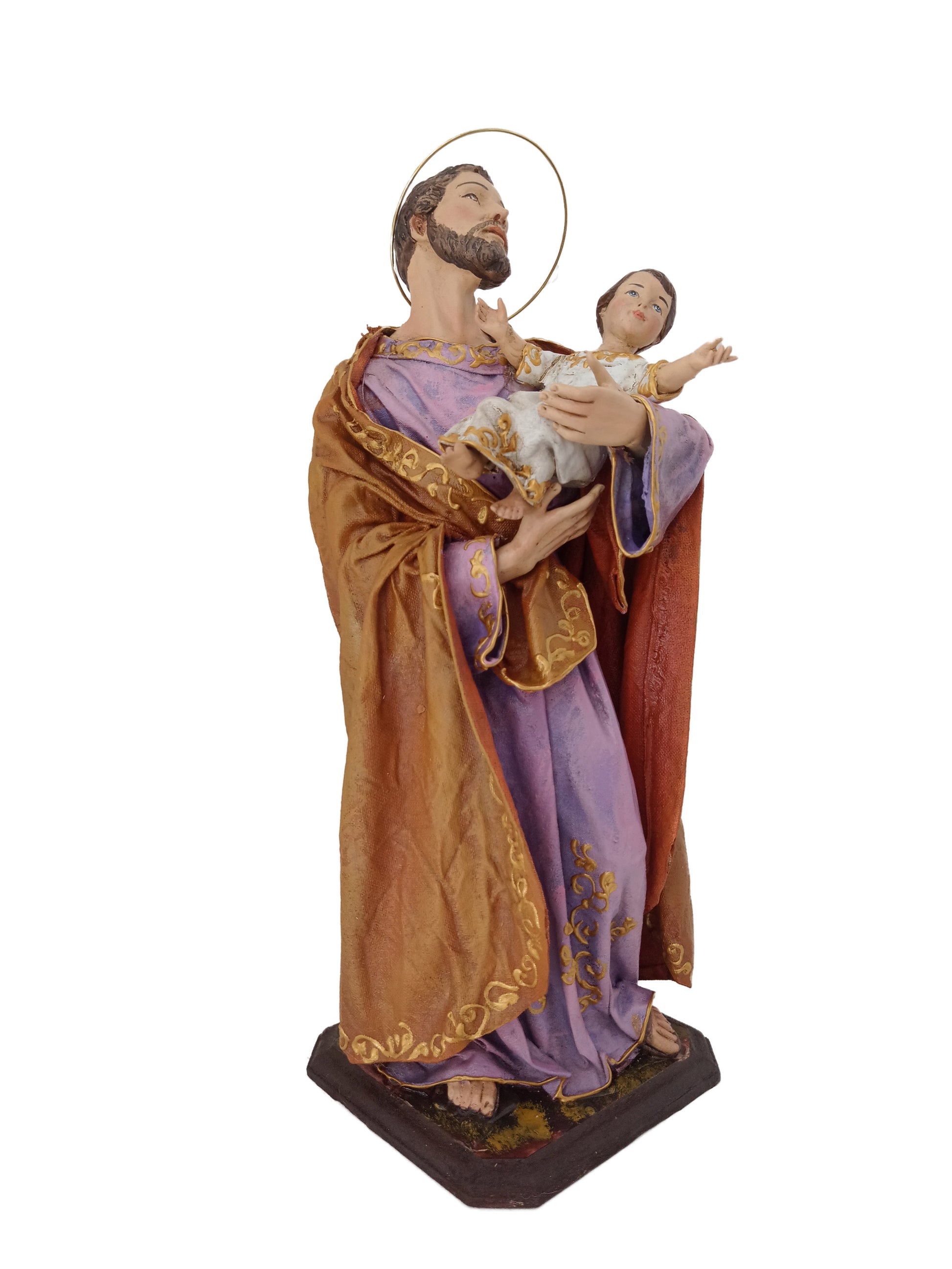 catholic Saint Joseph and Baby Jesus - kmnk deco