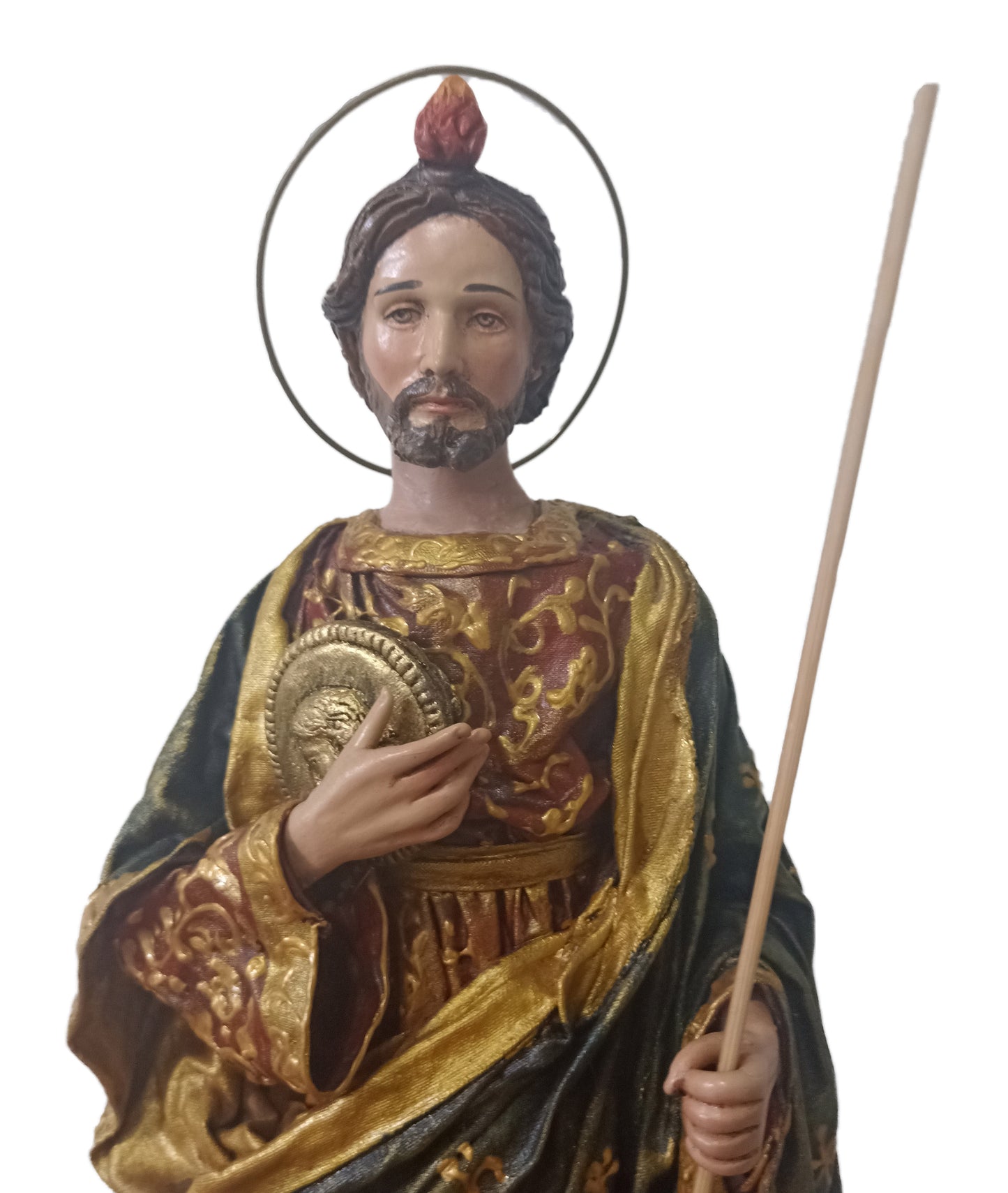 St Jude medallion - Handcrafted statue - catholic altar - kmnk deco