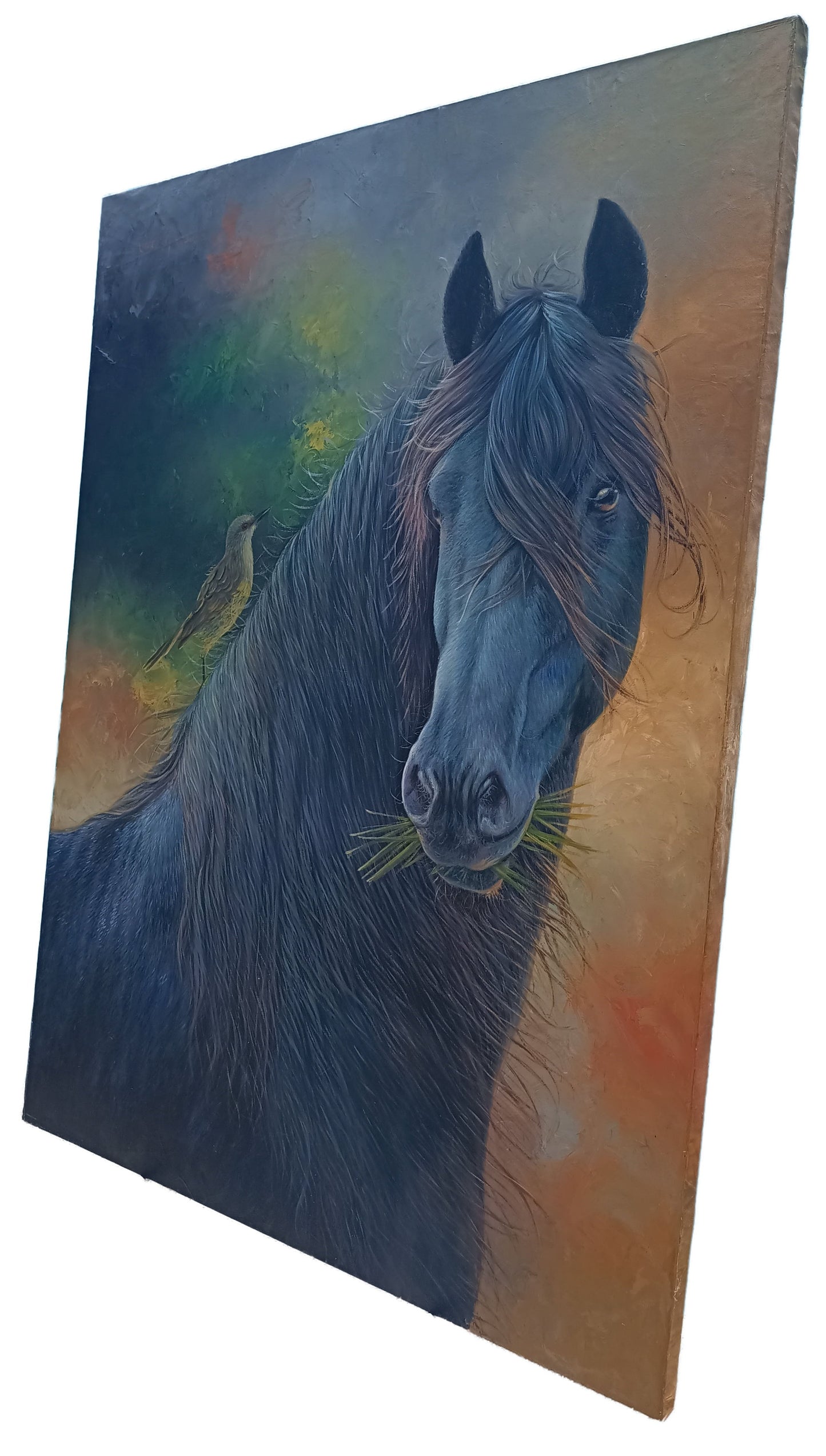 Horse Portrait - Twilight - Canvas on Oil - kmnk deco 