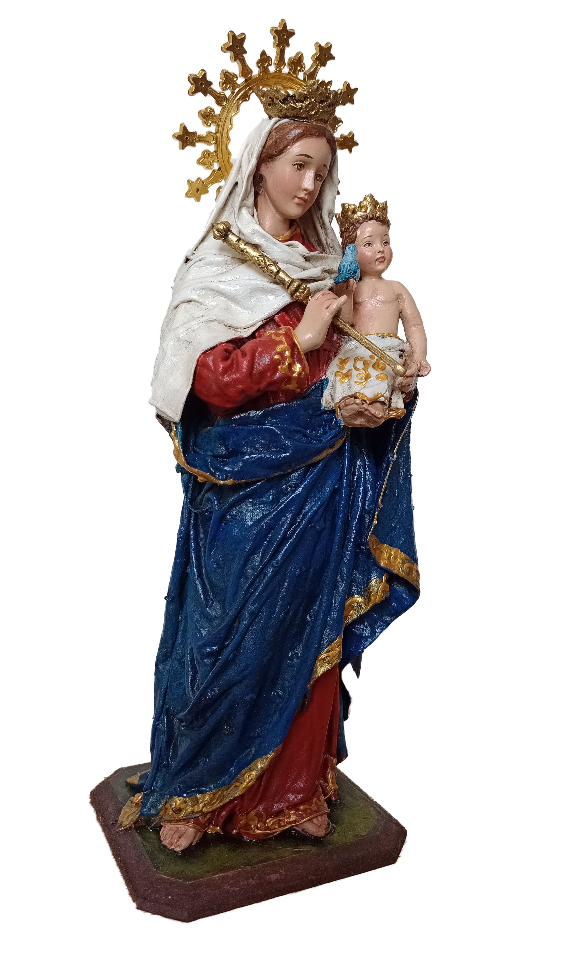 Virgen de Chiquinquira - Handmade - catholic statue - kmnk deco
