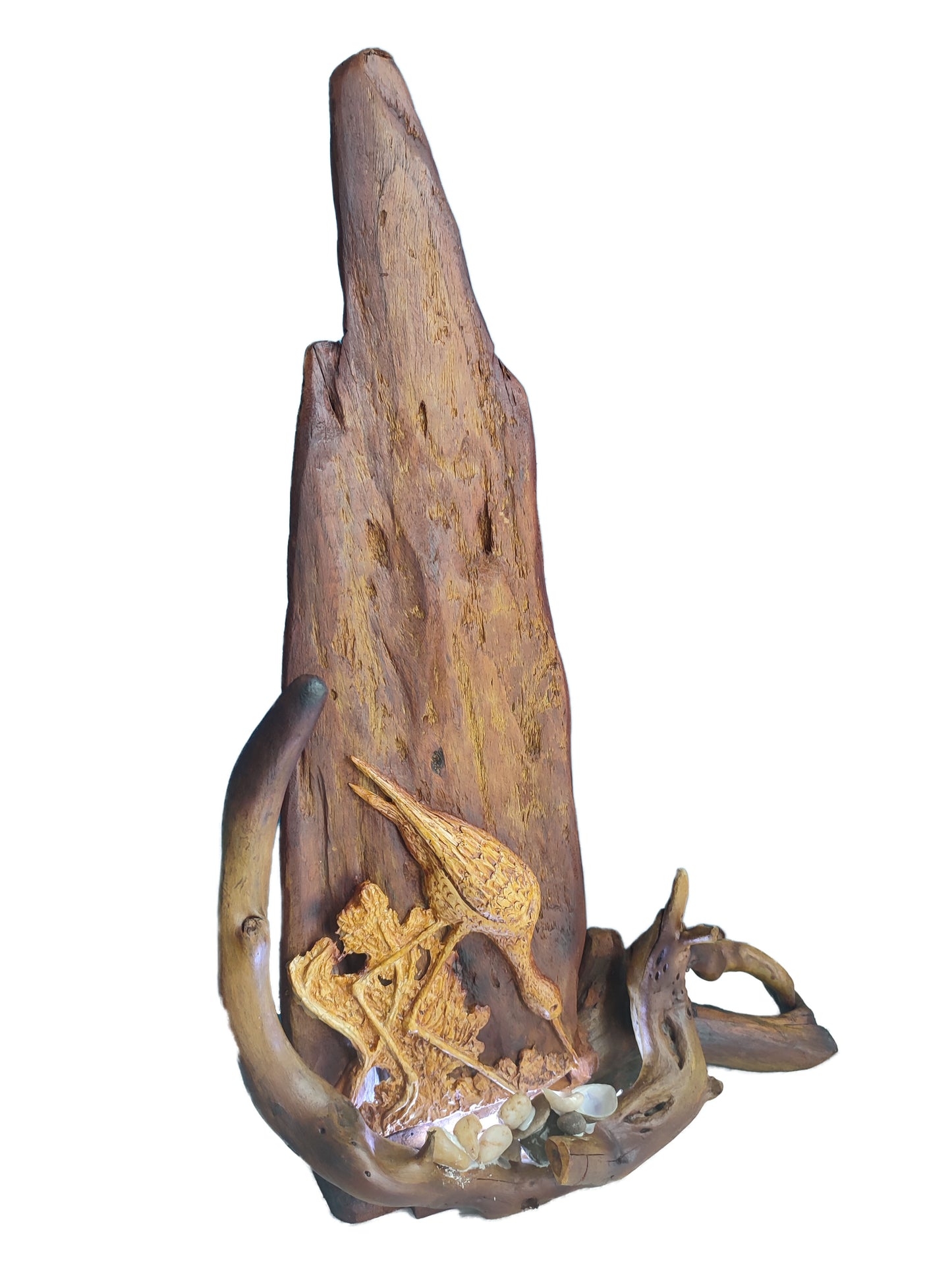 driftwood lamp handmade - kmnk deco