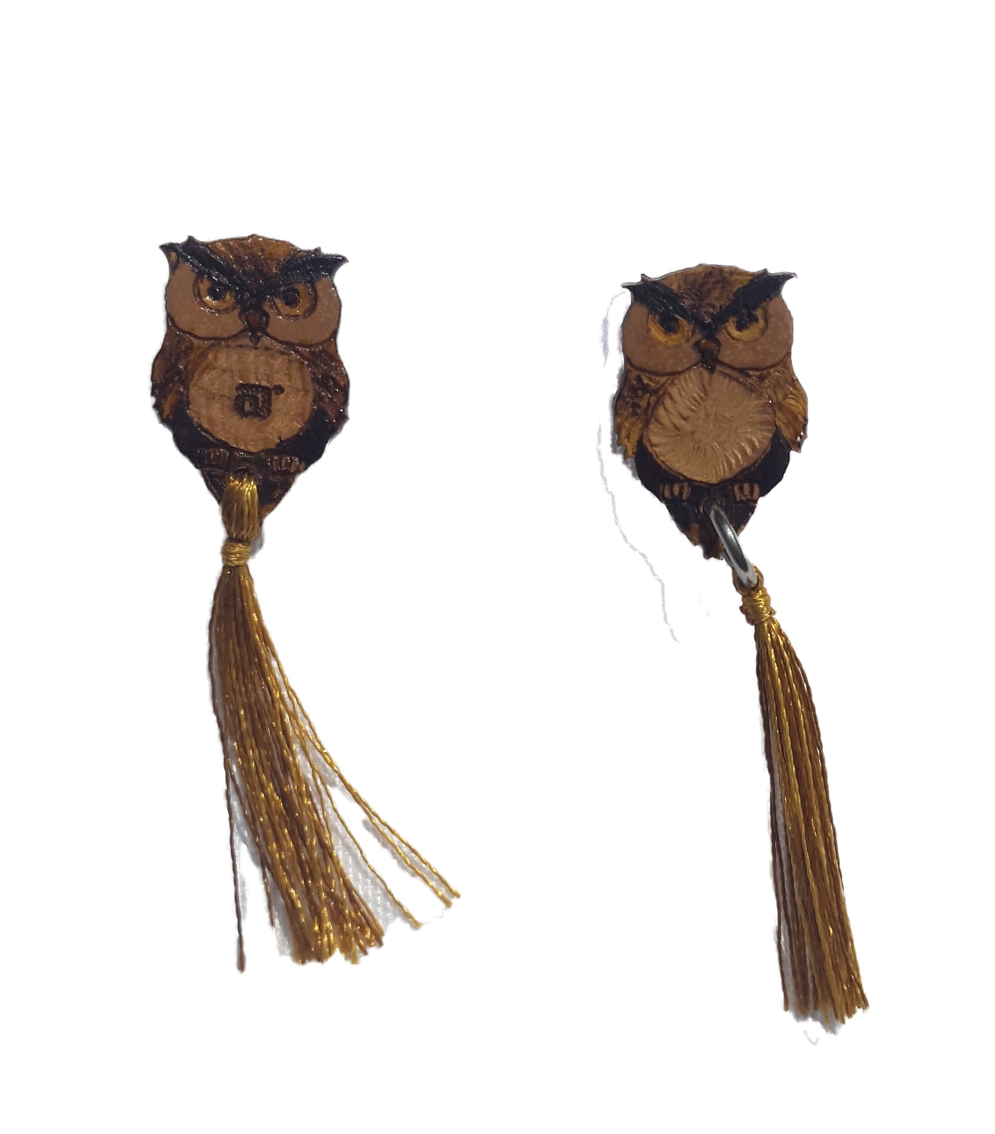 brown owls - mother's day gifts - hand decorated - kmnk deco